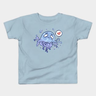 So Sad Jellyfish print Kids T-Shirt